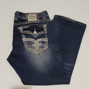 Rock Revival Ronald Straight Leg Blue Jeans 36